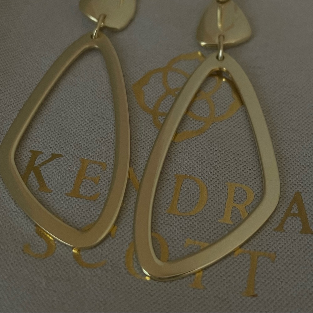 Kendra Scott Gold Statement Earrings